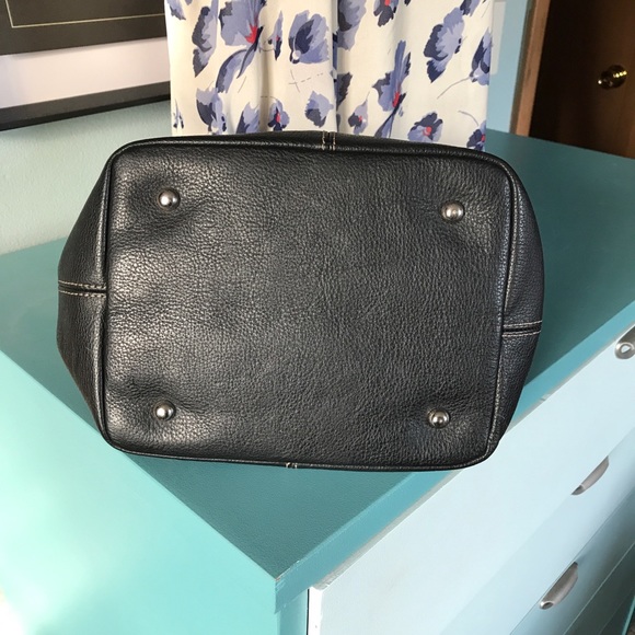 Tignanello black leather square satchel - Picture 6 of 10